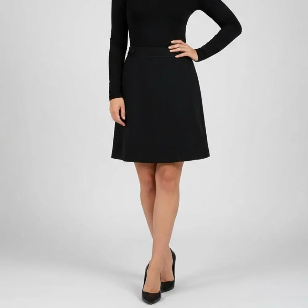 NWT White House Black Market Sportif Pencil Skirt Womens Size 10 Black Lined